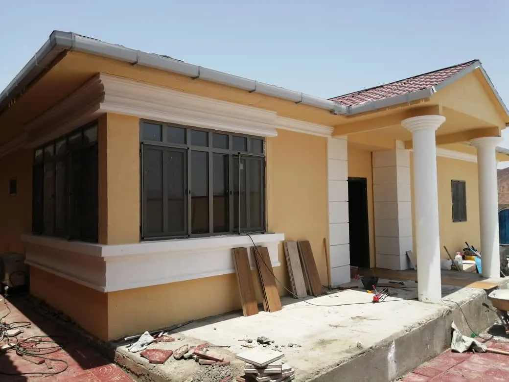 Tamamlanmaya yakın çelik konstrüksiyon villa
